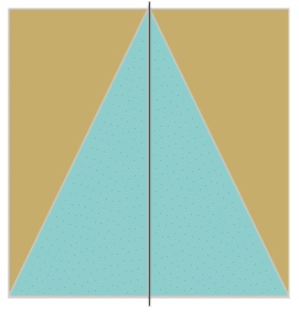 Image depicting mirror image shapes