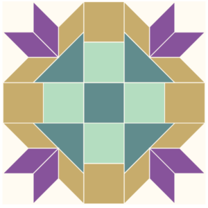 Image of Expanded version of David and Goliath Quilt Block