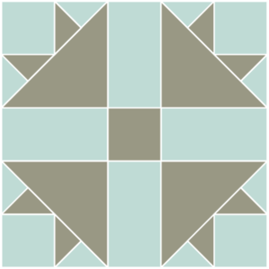 Image of Exploded version of The Cross and Crown Quilt Block