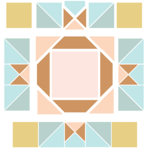 Image of Expanded version of King David's Crown Quilt block