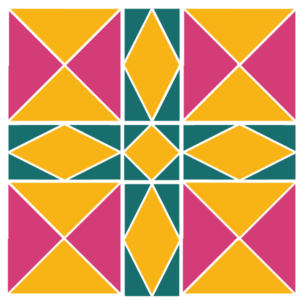 Illustration of Exploded version of the Minnesota Quilt Block