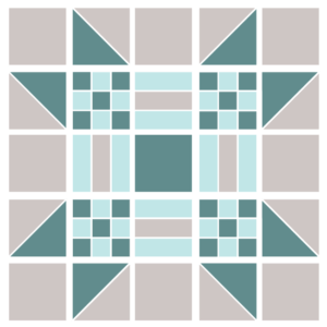 Image of Exploded version of the Missouri Puzzle Quilt Block
