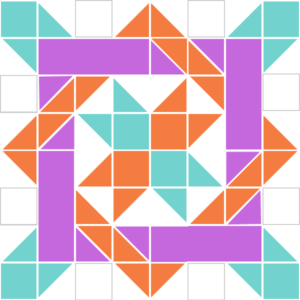Image of Exploded version of Nancy's Fancy Quilt Block
