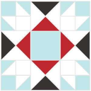 Image of Exploded version of the Union Square Quilt Block