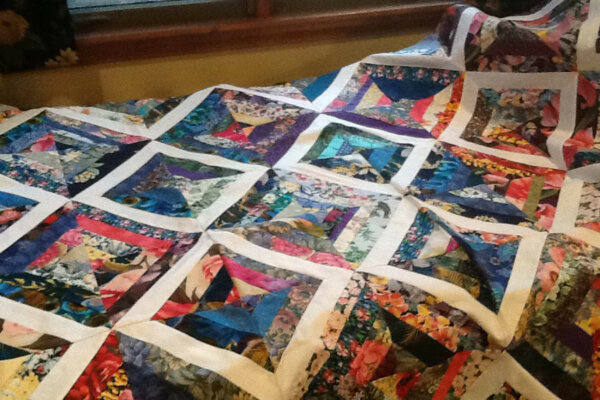Photo of String Quilt made from scraps