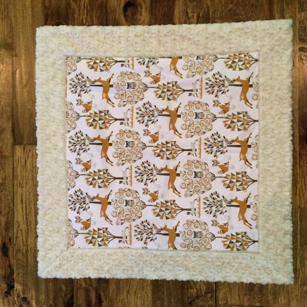 Photo of Self Binding Baby Blanket made with Minky Cuddle Fabric