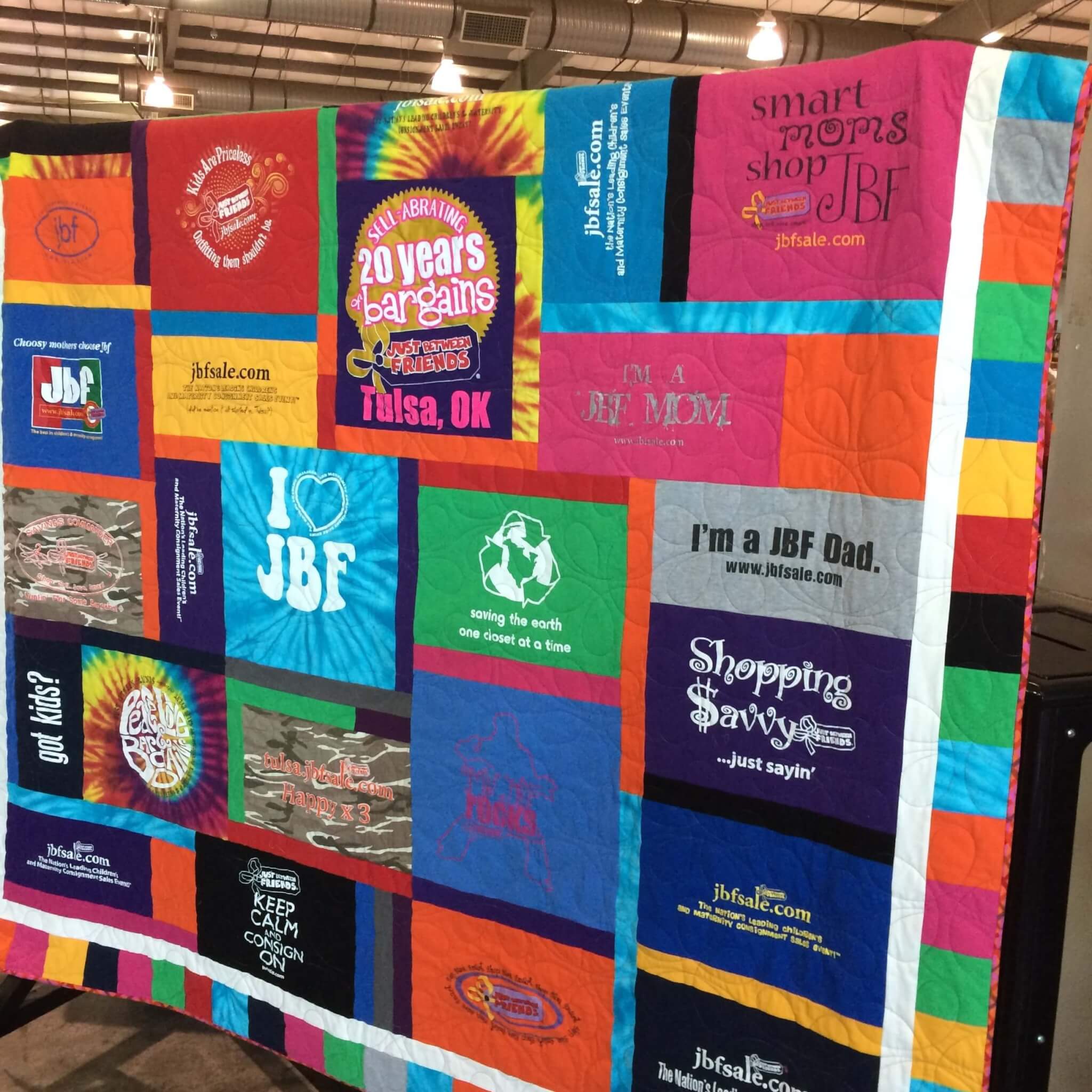 photo of T-shirt Quilt for JBF 20th Anniversary