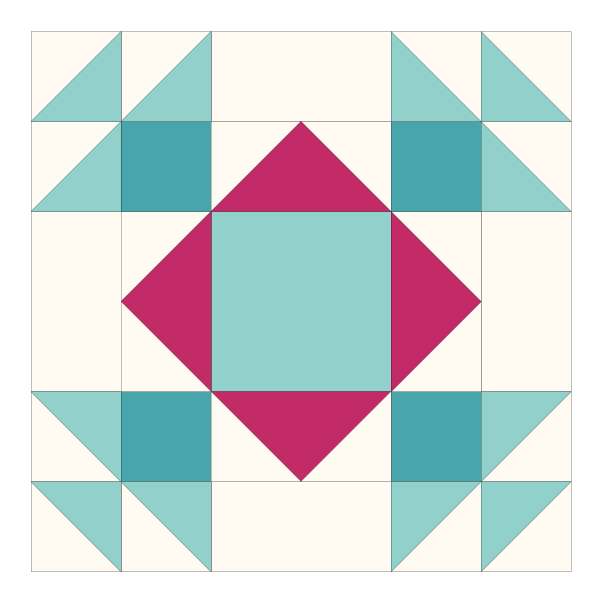 Image of the Summer Winds Quilt Block