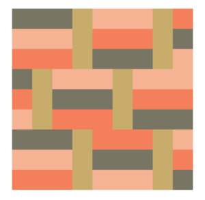 Image of Basketweave Quilt Block