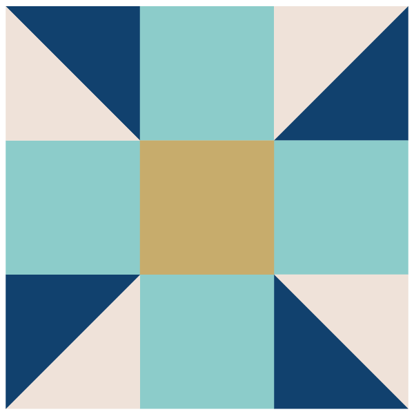 Image of The Calico Puzzle Quilt Block