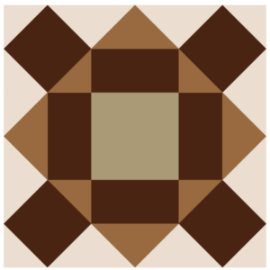 Image of The Chocolate Cake Quilt Block