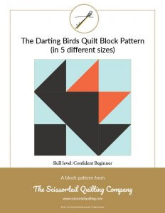 Click to download the Darting Birds Quilt Block Pattern