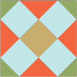 Image of The Double Cross Quilt Block