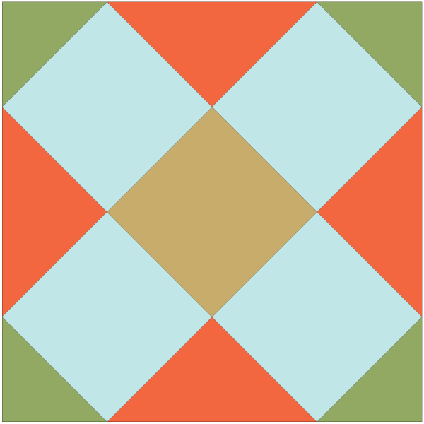 Image of The Double Cross Quilt Block