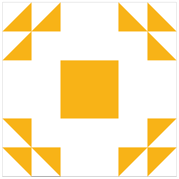 Image of The Double X Quilt Block