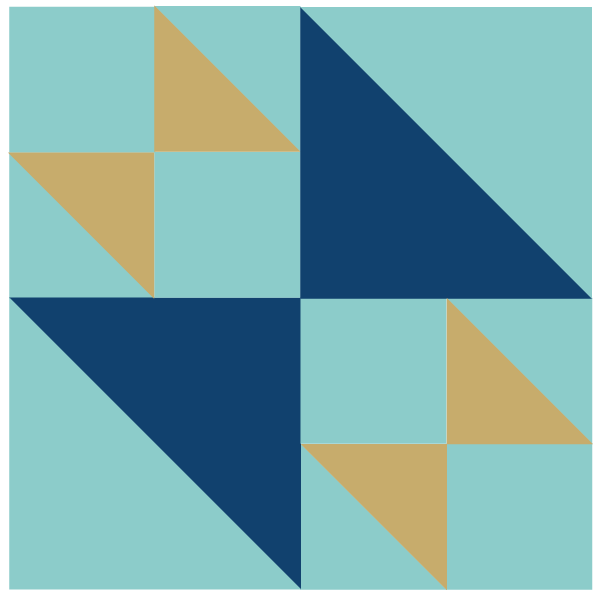 Image of The Double X Quilt Block (V2)