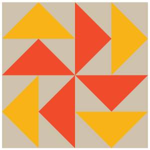 Image of The Dutchman's Puzzle Quilt Block