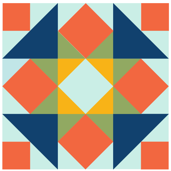 Image of The five spot quilt block