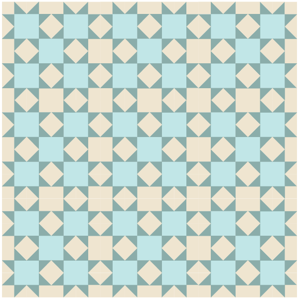 Illustration of a quilt made with Idaho Beauty Quilt Blocks