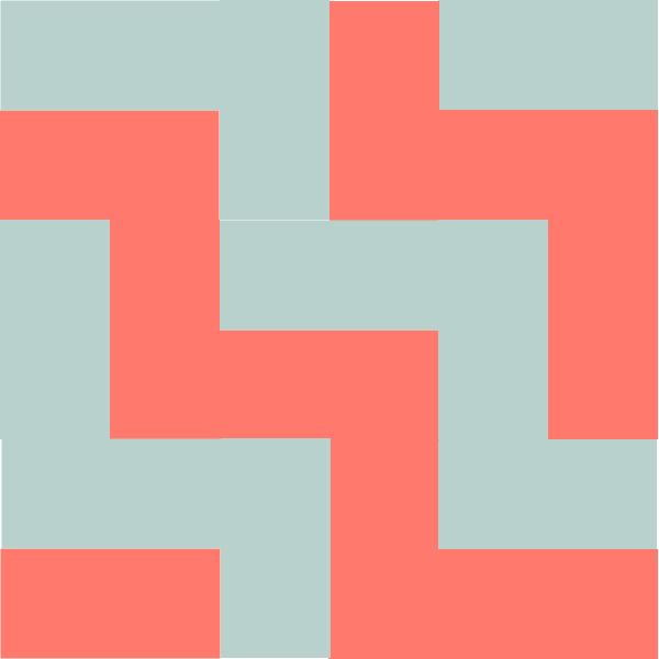 iMAGE OF The London Steps Quilt Block (a.k.a. zig zag block)