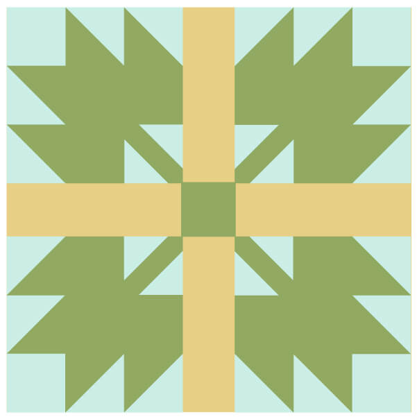 Maple Leaf Quilt Block Printable Post Printable Post