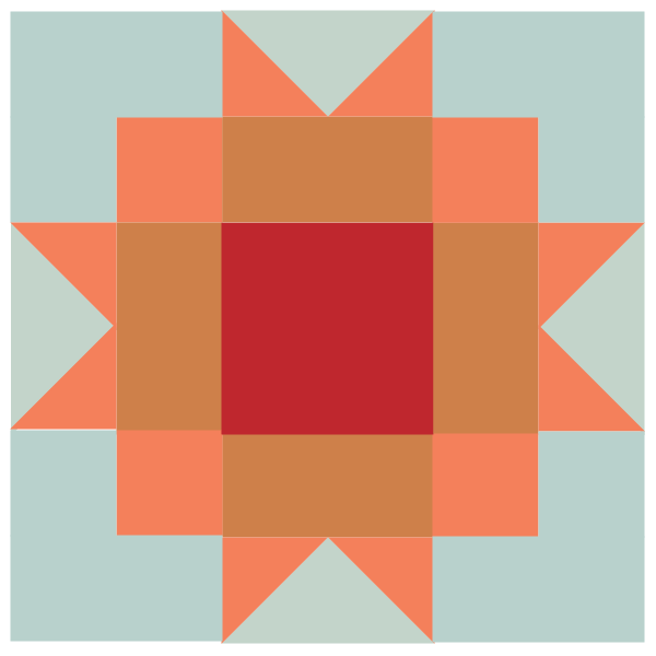 Image of Maple Star Quilt Block