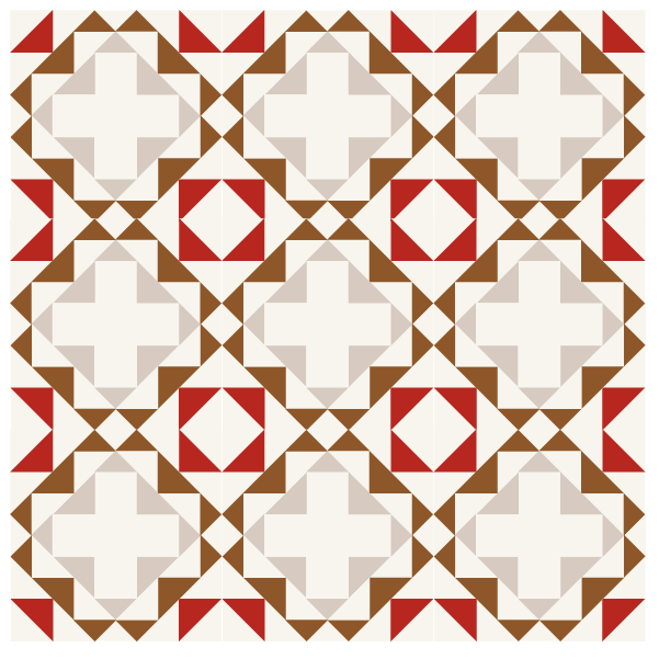 illustration of a quilt design using memory quilt blocks