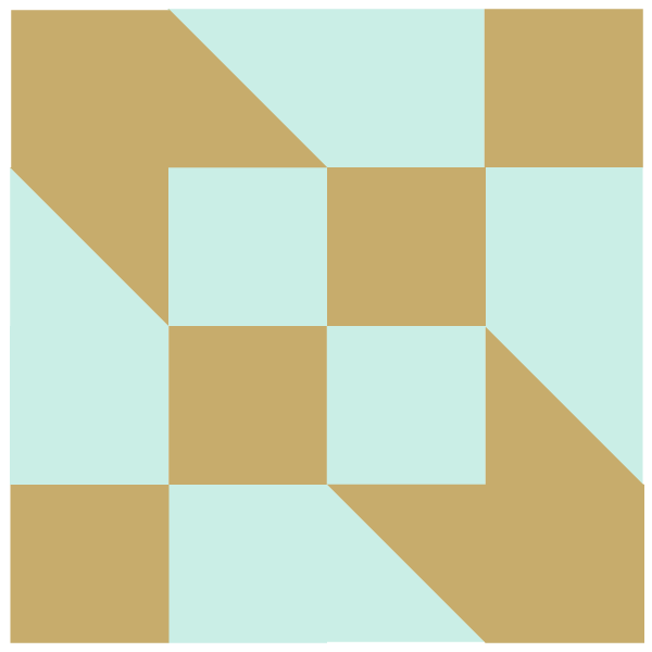 Image of The Road to Oklahoma Quilt Block