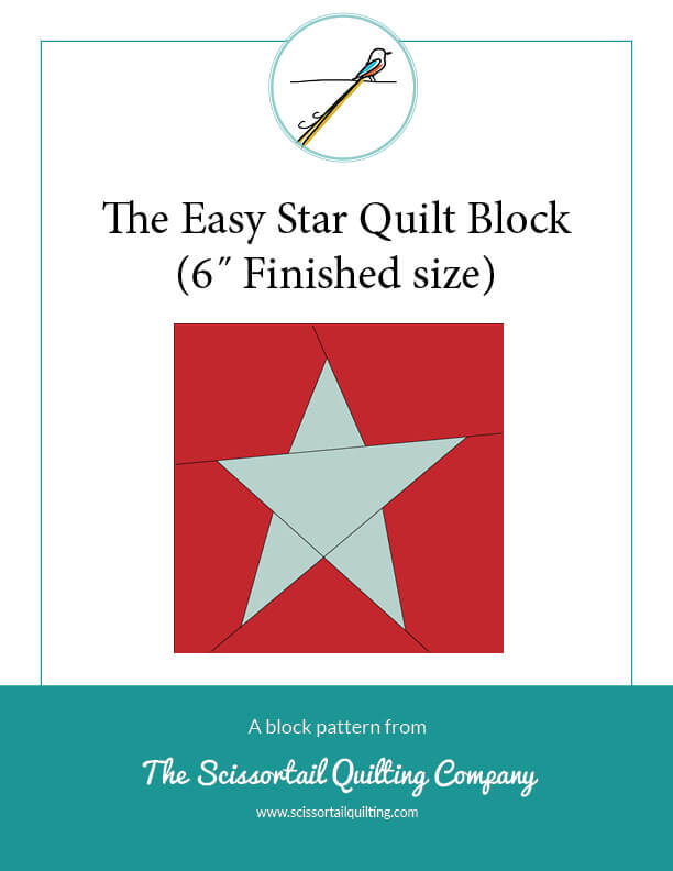Thumbnail image for download of Easy Star Quilt Block Instructions