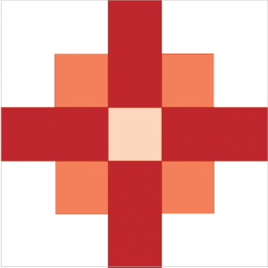 Illustration of the Star and Cross Quilt block