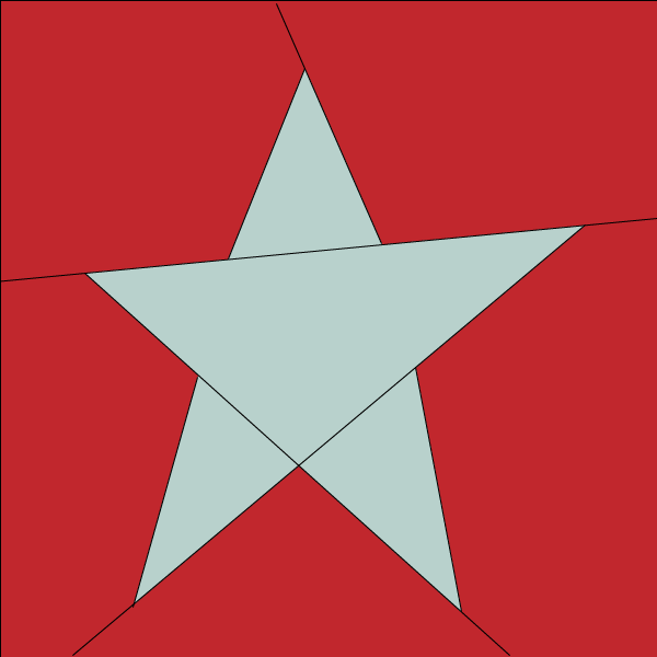 Illustration of the Easy Star Quilt Block