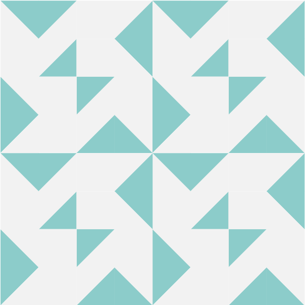 Illustration of a Grouping of the Blockade Quilt Block