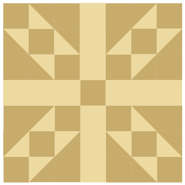 Illustration of The Country Roads Quilt Block