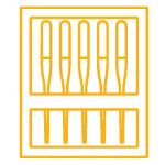 Icon for sewing machine needles