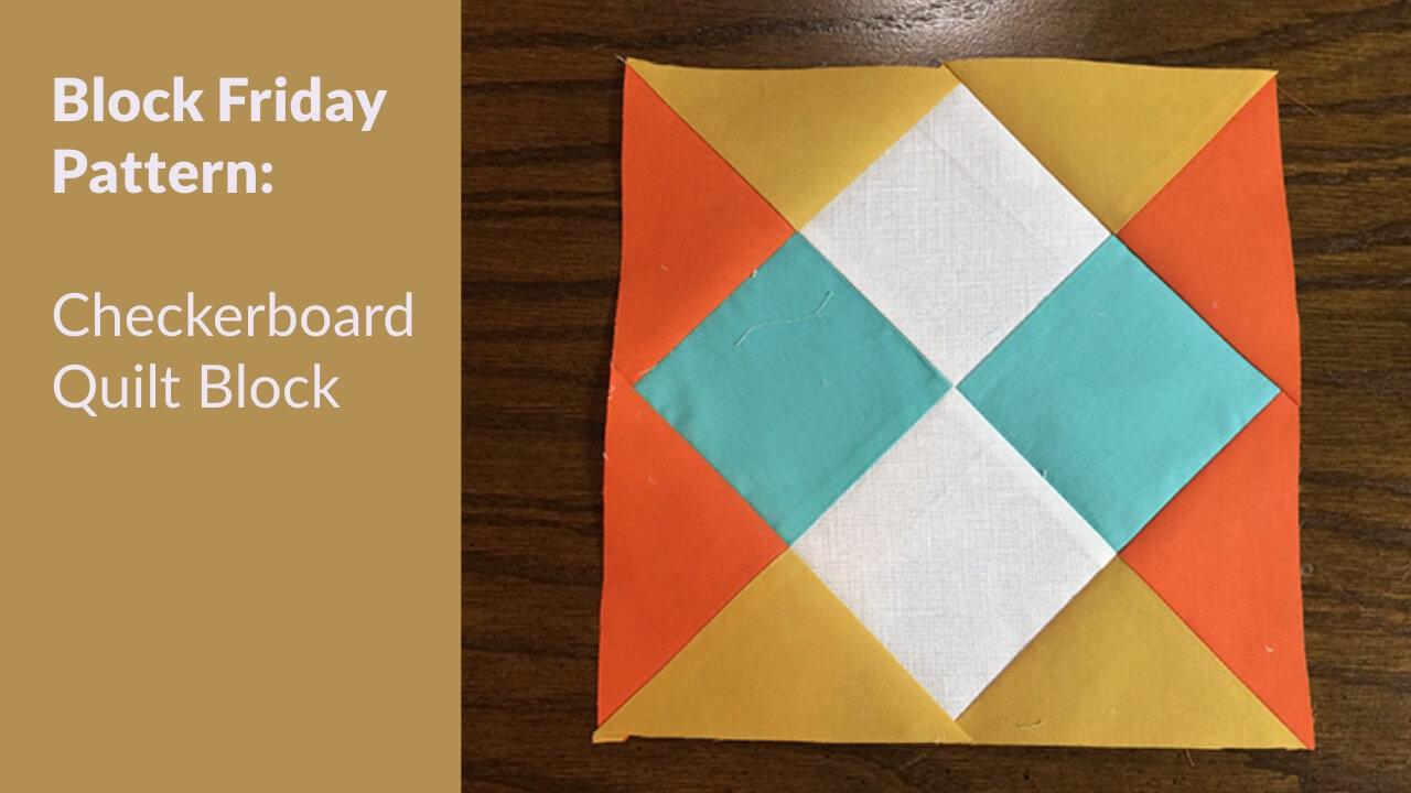 Featured image for checkerboard quilt block post