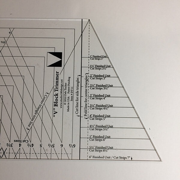 HRT side of V-Block ruler