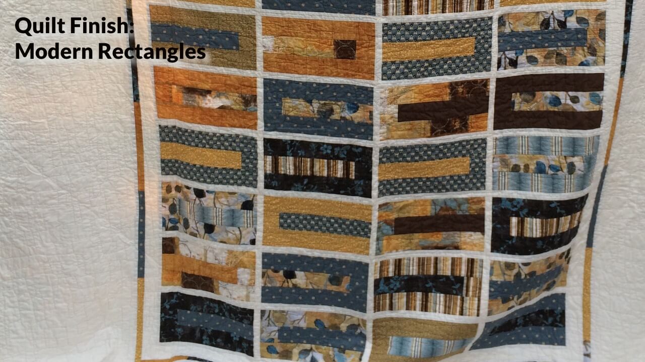 Mod Rectangles Quilt Finish Featured Image