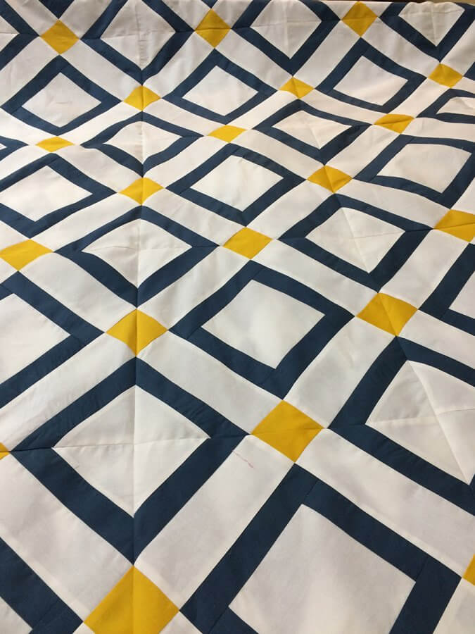 Closeup Photo of Mingle Quilt Top