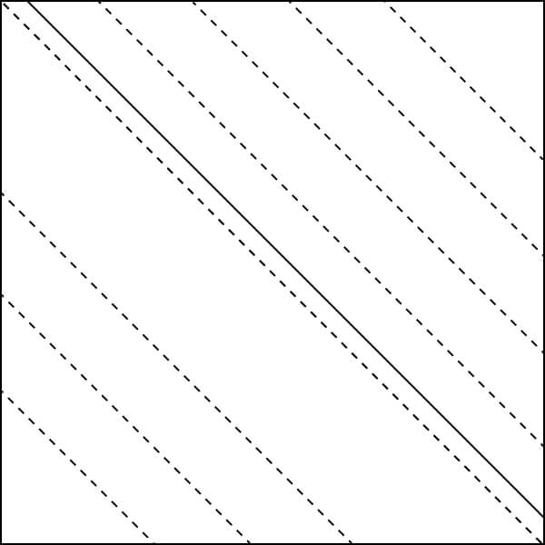 Illustration of Foundation Markings for String Quilt