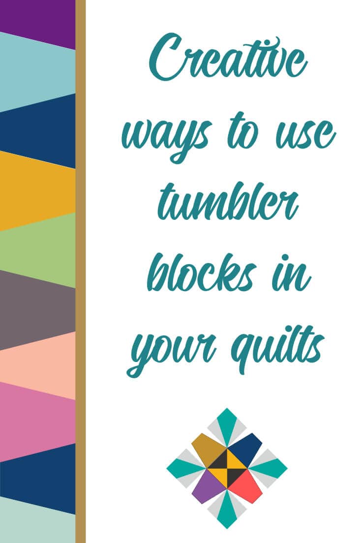 Pinterest image for blog post on creative ways to use tumbler blocks