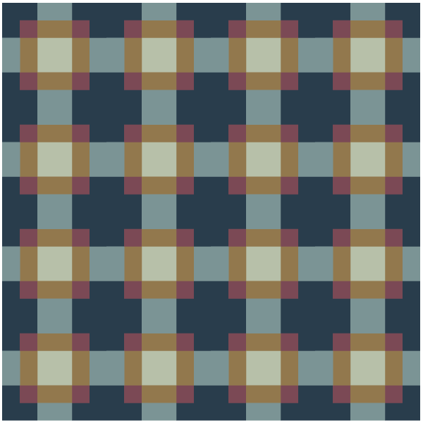 Illustration of a grouping of Antique Tile Quilt Blocks
