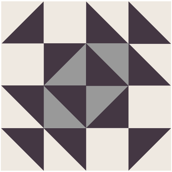 Illustration of the Flying Dutchman Quilt Block