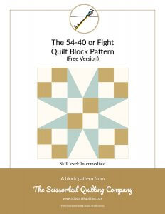 54 40 Or Fight Quilt Block