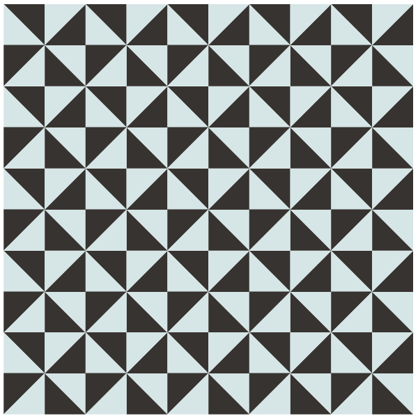 illustration of a quilt layout using Pinwheel Quilt Blocks