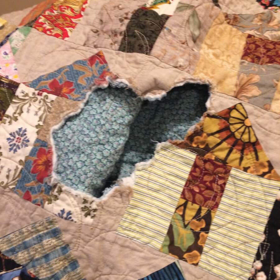 Repairing a Severely Damaged Quilt – From My Carolina Home