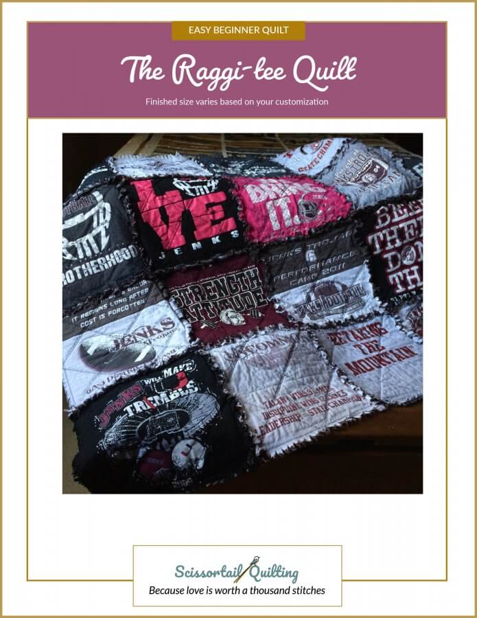 RaggiTee Pattern_NewCover Image of Cover for the Raggi-tee Quilt Pattern