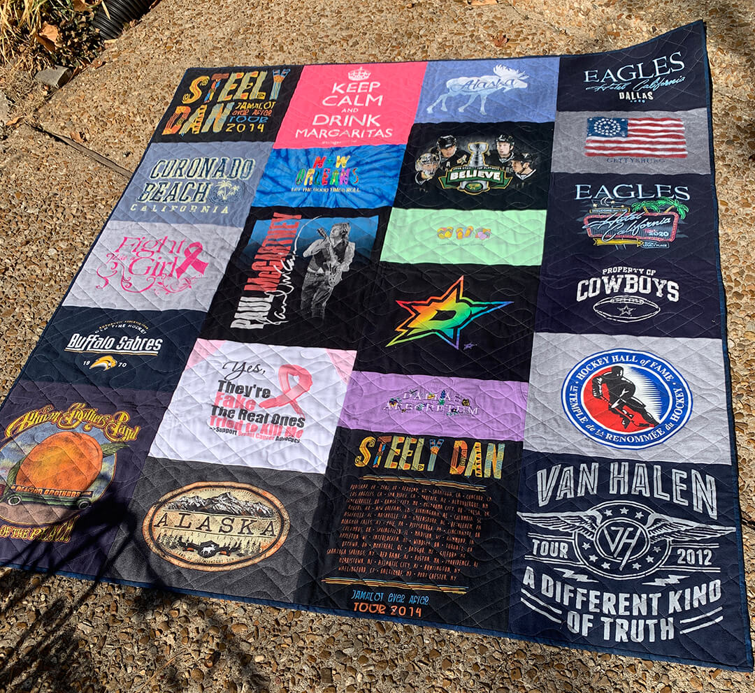 T-shirt Quilt Gallery | Scissortail Quilting