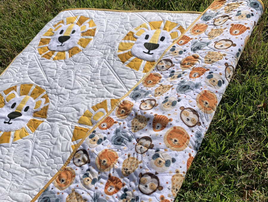 Dandy Lions Baby Quilt Pattern Information and Tips | Scissortail